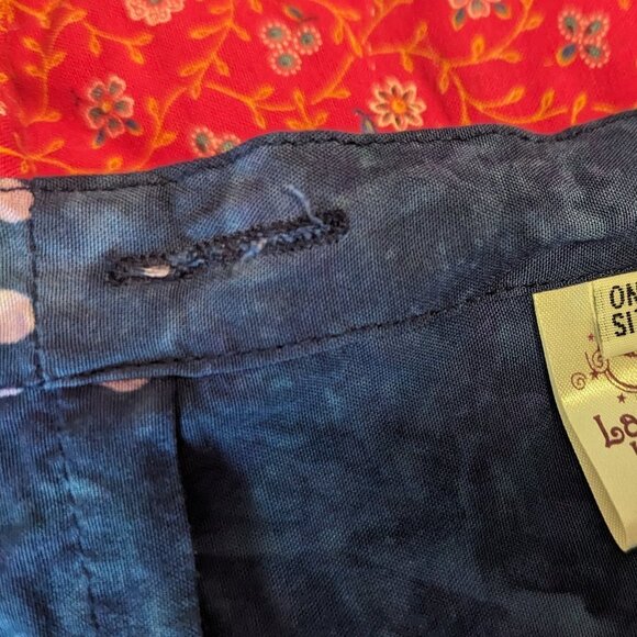 Vintage Batik Turtle Wrap Skirt Sarong Hippie Festival Boho Rayon Tropical - Picture 7 of 8